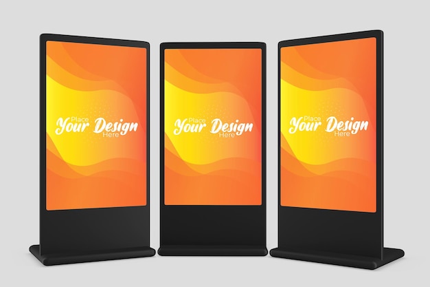 PSD digital stand display mockup