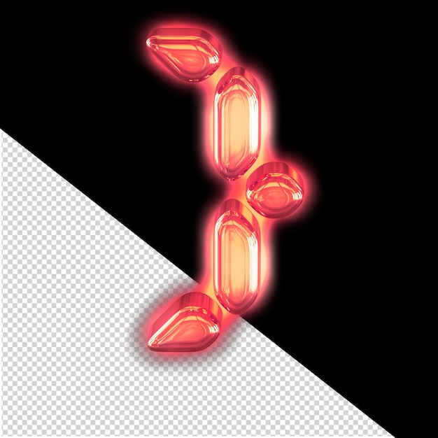 Digital symbol with glow