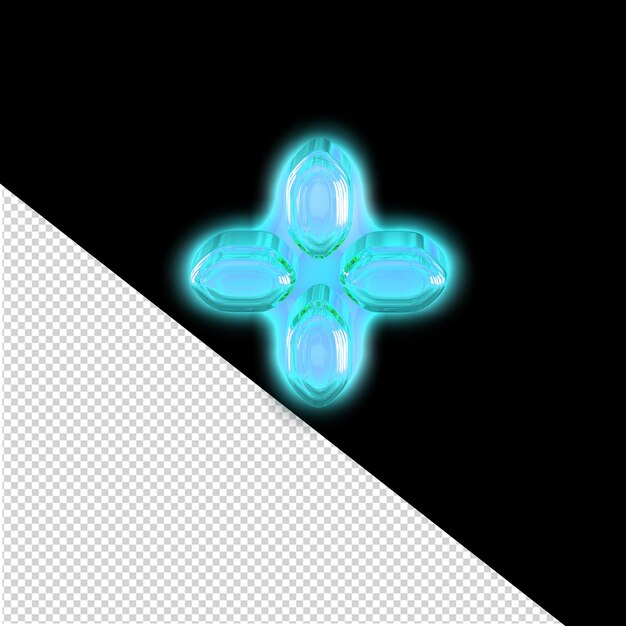 Digital symbol with glow