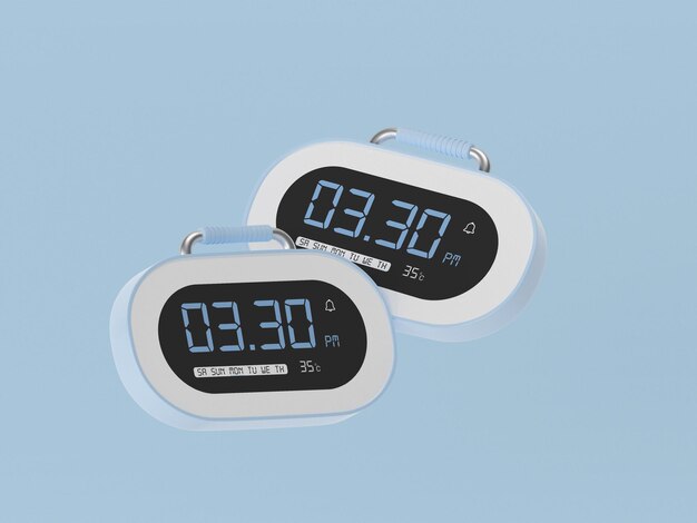 PSD digital table watch mockup