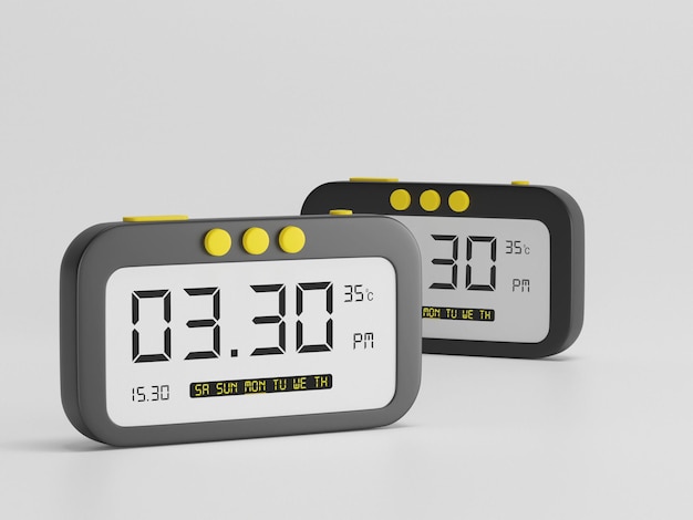 PSD digital table watch mockup