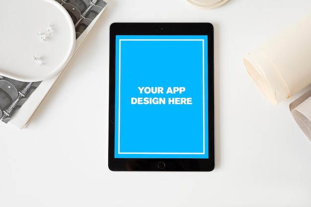 PSD mockup di tablet digitale