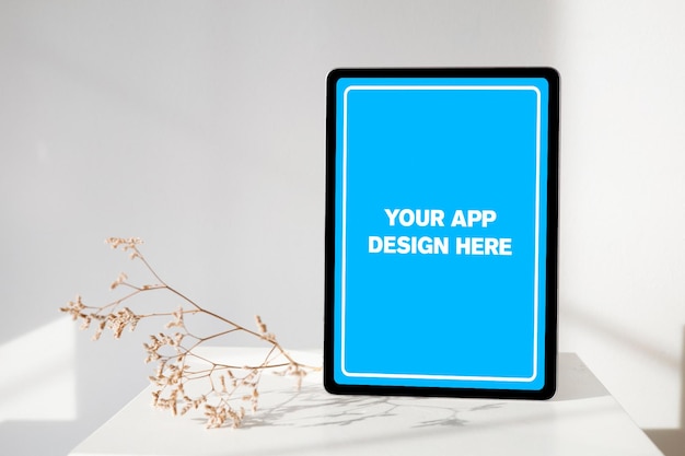 PSD mockup di tablet digitale