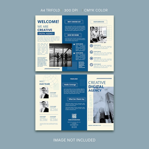Digitale agentschap Trifold Brochure