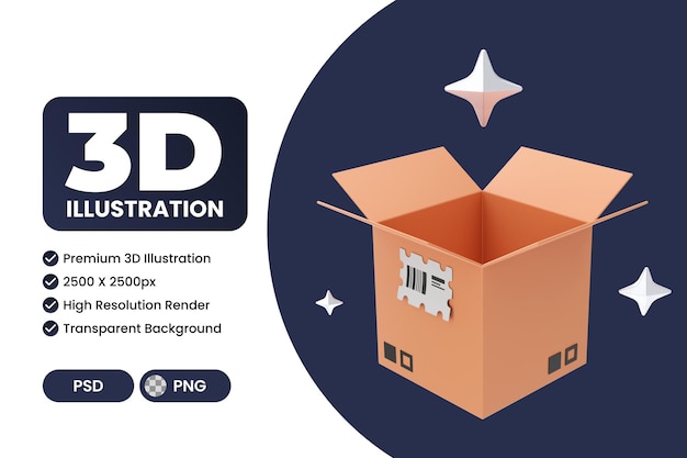 PSD digitale marketing en e-commerce verkoop met verbluffende 3d-illustraties