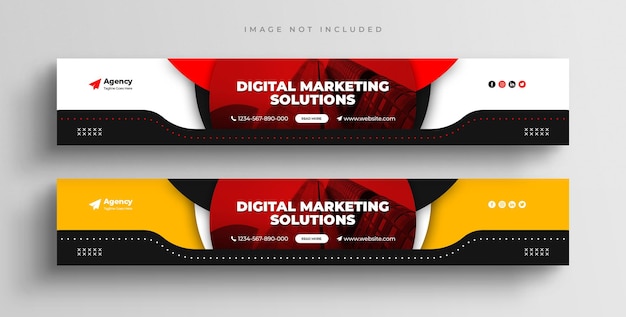 PSD digitale marketing zakelijke linkedin-bannersjabloon
