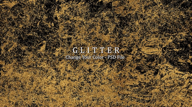 Digitale naadloze patroon glitter achtergrond Gouden trendpatroon Gouden verf penseel