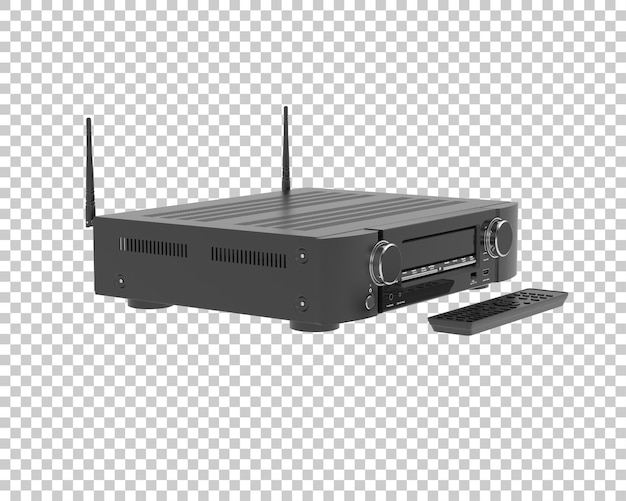 Digitale speler geïsoleerd op transparante achtergrond 3D-rendering illustratie