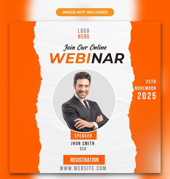 Digitale webinar design post