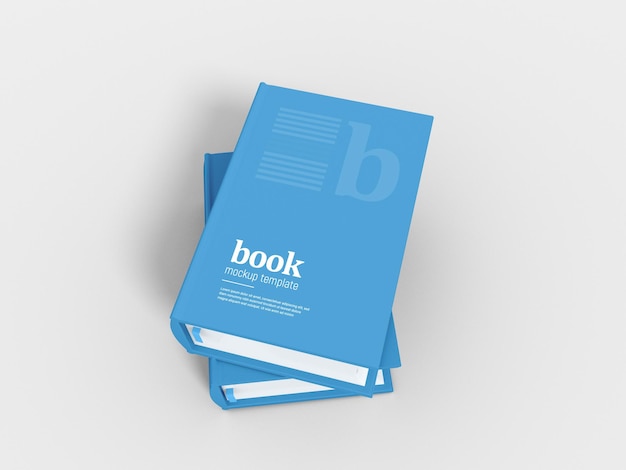 Dikke hardcover boekomslag mockup