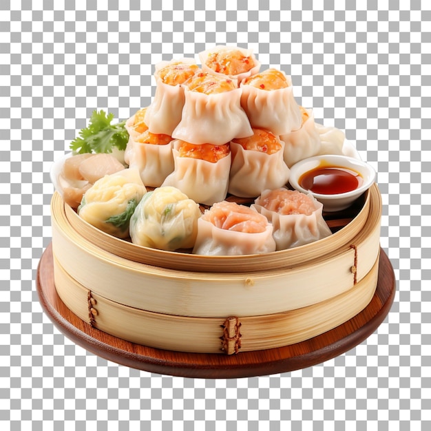 PSD dim sum on transparent background