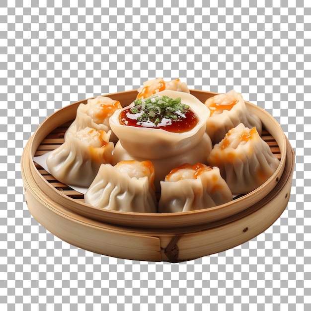 PSD dim sum on transparent background