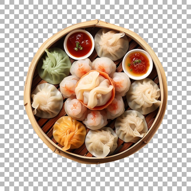 PSD dim sum on transparent background