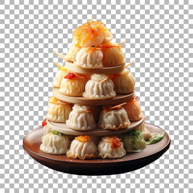 PSD dim sum on transparent background