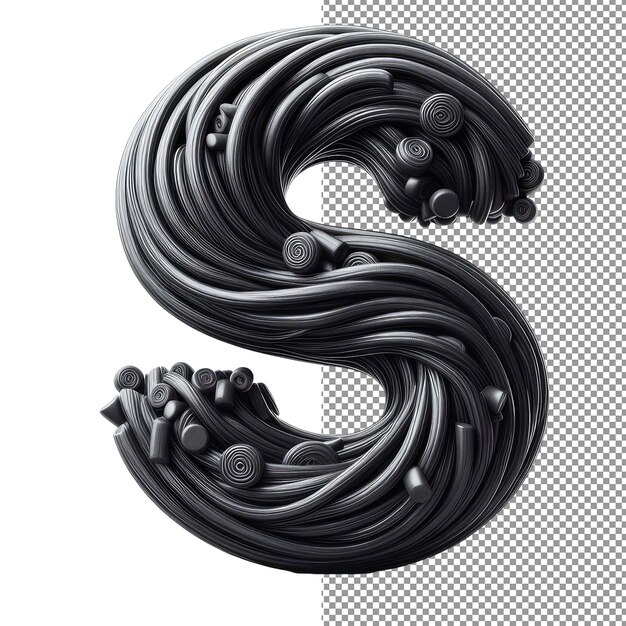 PSD 디멘셔널 타이포그래피 (dimensional typography: isolated 3d letter on png background)