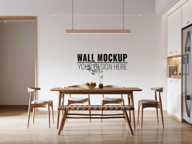 PSD dining room wall mockup