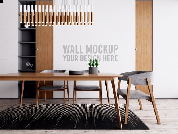 Dining Room Wallpaper Mockup