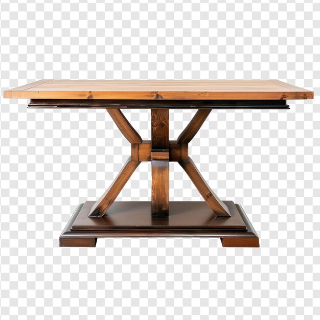 dining table front view full length isolate on transparency background