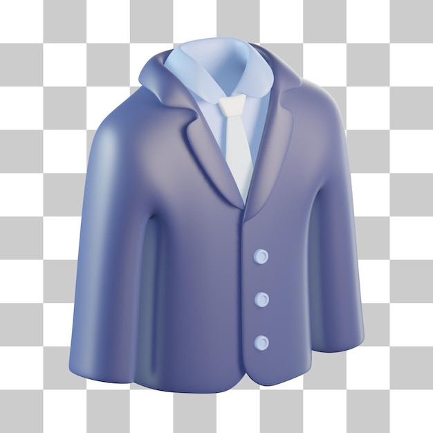 PSD dinner jacket 3d icon