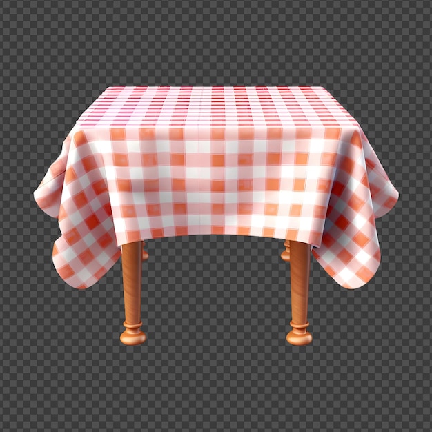 PSD dinning_tablecloth isolated on transparent background