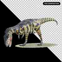 PSD dinosaur 3d model isolated