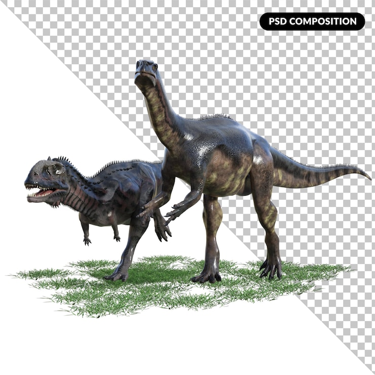 PSD dinosaur creature isolated 3d