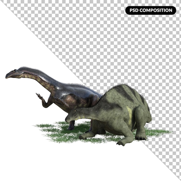 Dinosaur creature isolated 3d