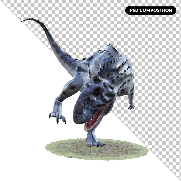 PSD dinosaur creature isolated 3d