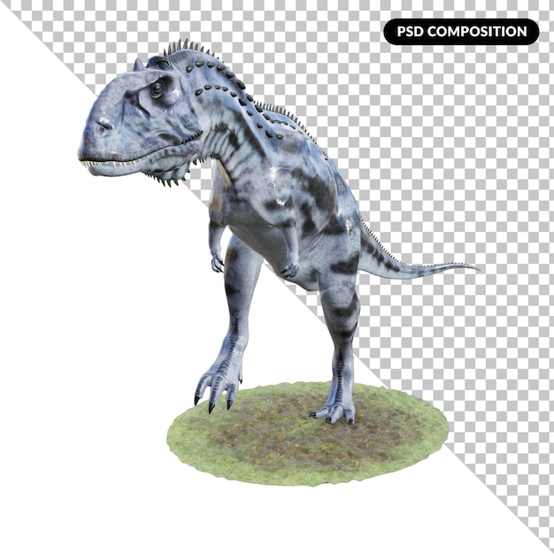 PSD creatura del dinosauro isolata 3d