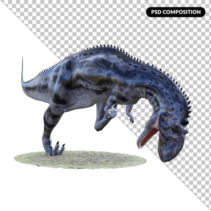 PSD dinosaur creature isolated 3d
