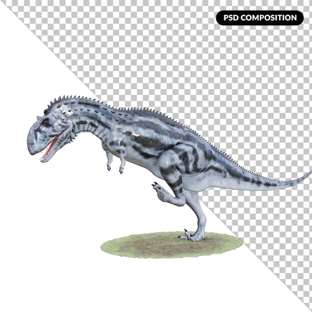 PSD dinosaur creature isolated 3d