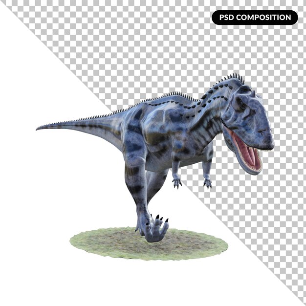 PSD creatura del dinosauro isolata 3d