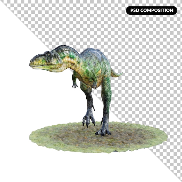 Creatura del dinosauro isolata 3d