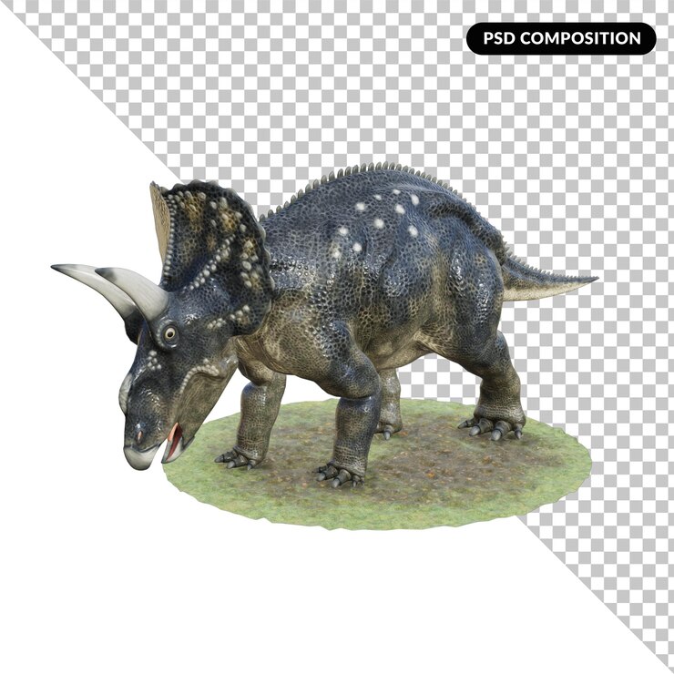 PSD dinosaur creature isolated 3d