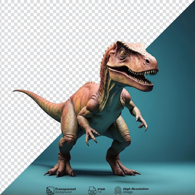 PSD dinosaur isolated on transparent background