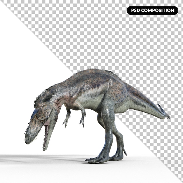 恐龍與影子隔離 3D