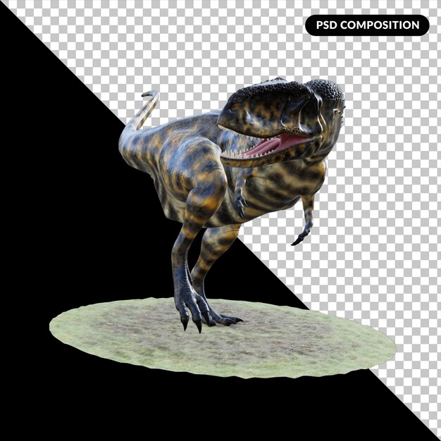 Dinosaurus 3d-model geïsoleerd