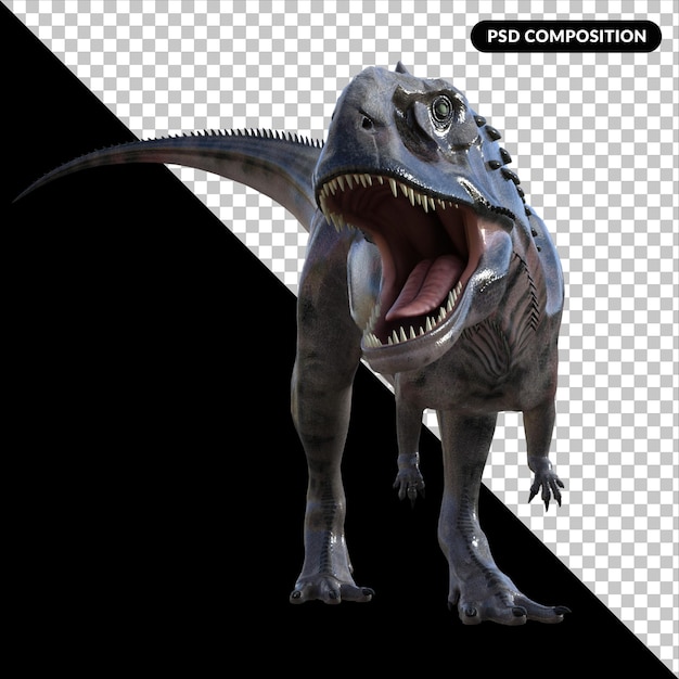 Dinozaur mażungazaur na białym tle renderowania 3d