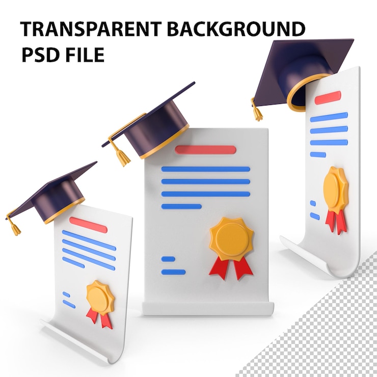 PSD икона диплома png