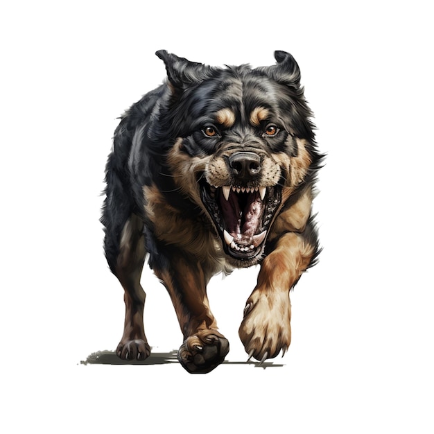 PSD dire wolf vector icon image