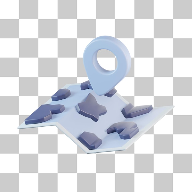Direction Maps 3D icon