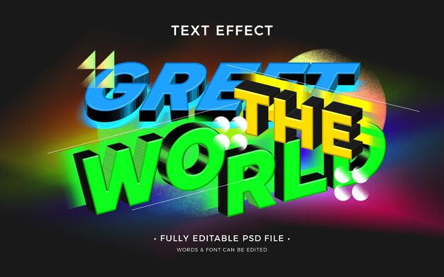 Direction text effect