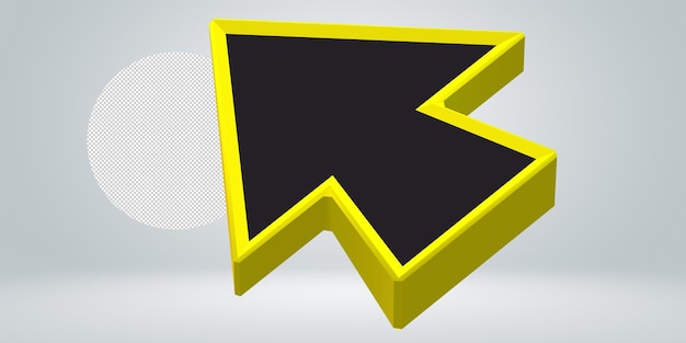 directional arrow isolated on a transparent background
