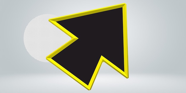 directional arrow isolated on a transparent background