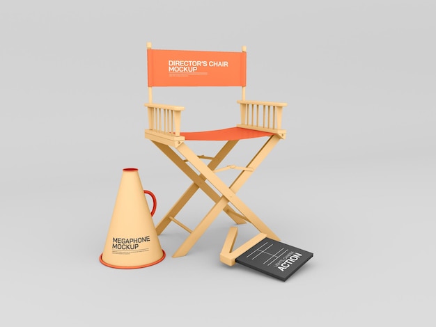 PSD director chair mockup