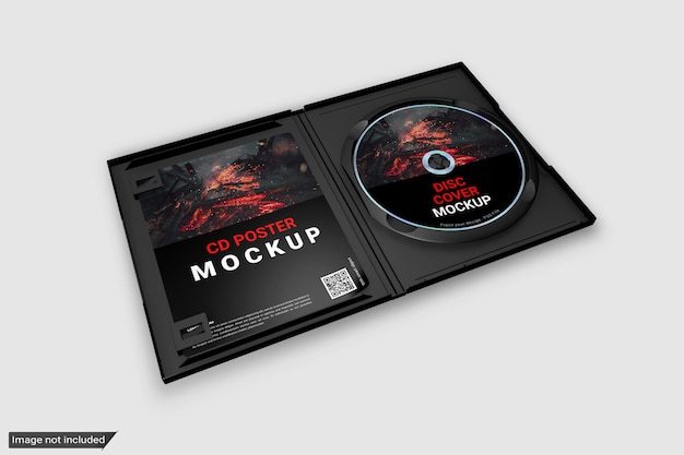 PSD disc cover mockup