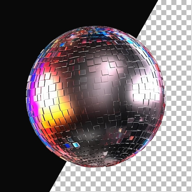 PSD disco ball iriserend glas geïsoleerd