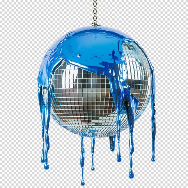 Disco ball isolated on transparent background