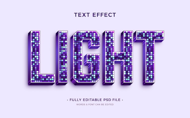 Disco ball text effect design