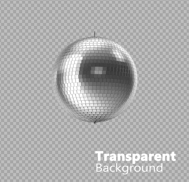 PSD disco ball on transparent background